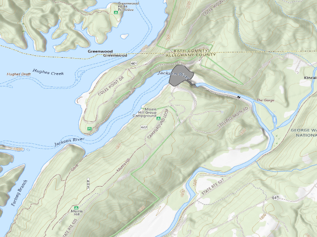 USGS topographic map of Morris Hill Group Campground