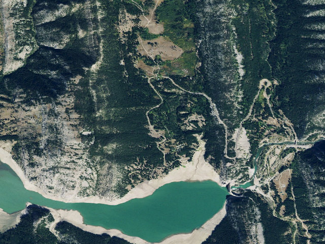 Aerial image of Mortimer Gulch Cg