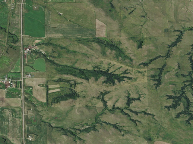 Aerial image of Morton County WMA (Morton County)
