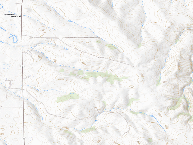 USGS topographic map of Morton County WMA (Morton County)