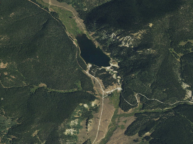 Aerial image of Mosca Campground