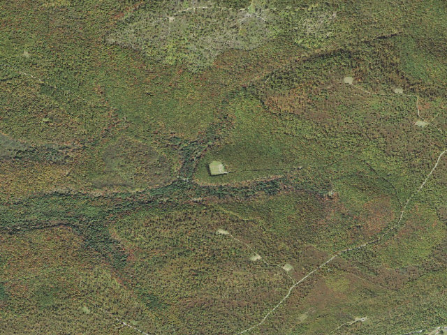 Aerial image of Moshannon State Forest roadside campsite North Run 001