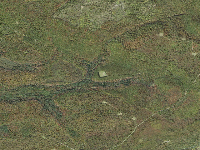 Aerial image of Moshannon State Forest roadside campsite North Run 003