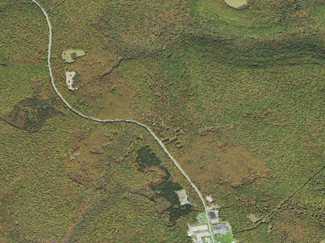 Aerial image of Moshannon State Forest roadside campsite Yellow Snake 006 (Quehanna Reservoir Rd Equestrian Camping)