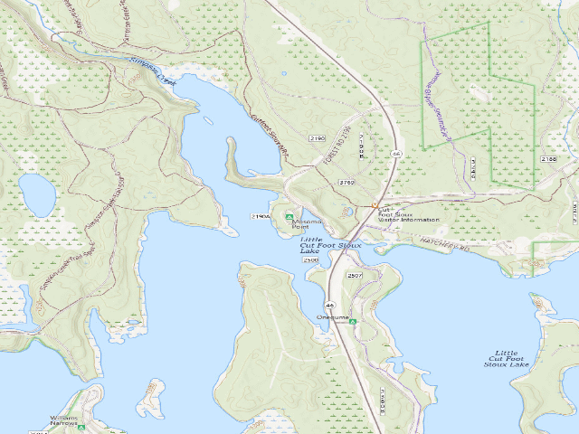 USGS topographic map of Mosomo Point