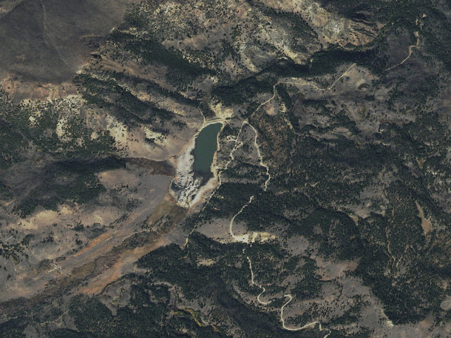 Aerial image of Mosquito Flat Reservoir Campground