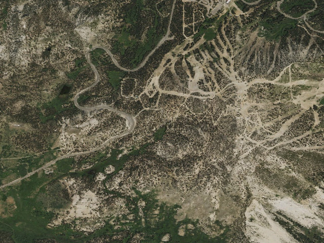 Aerial image of Mount Rose Campground