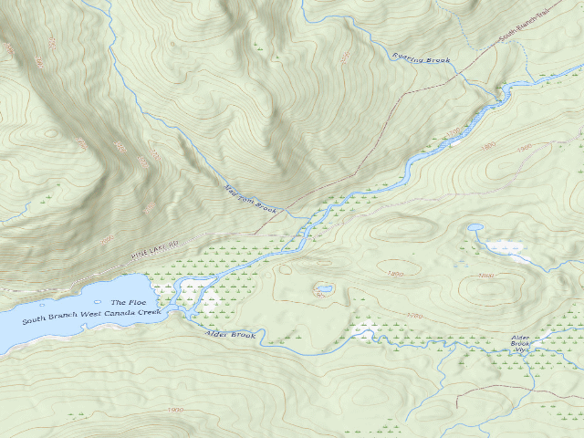 USGS topographic map of Mountain Home Road #5 (Ferris Lake Wild Forest)