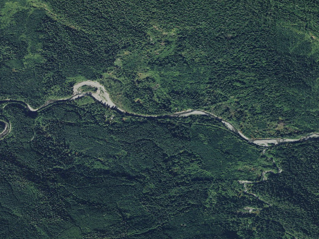Aerial image of Mountain Loop Dispersed Camping