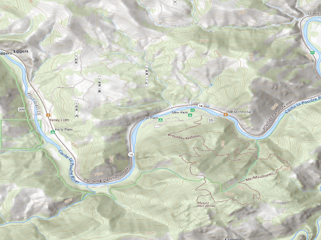 USGS topographic map of Mountain Park