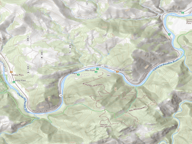 USGS topographic map of Mountain Park