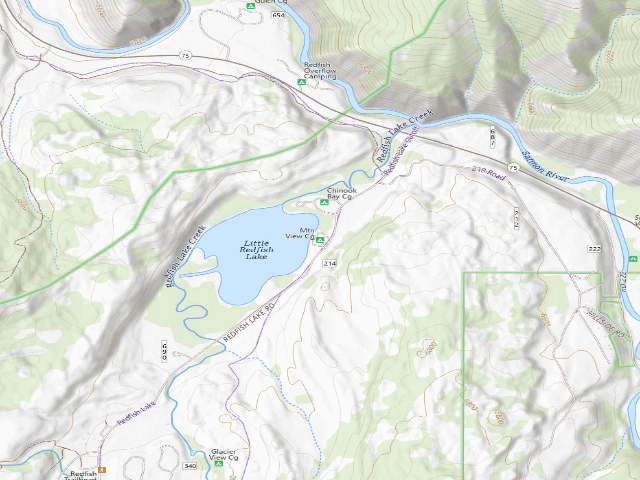 USGS topographic map of Mountain View Cg
