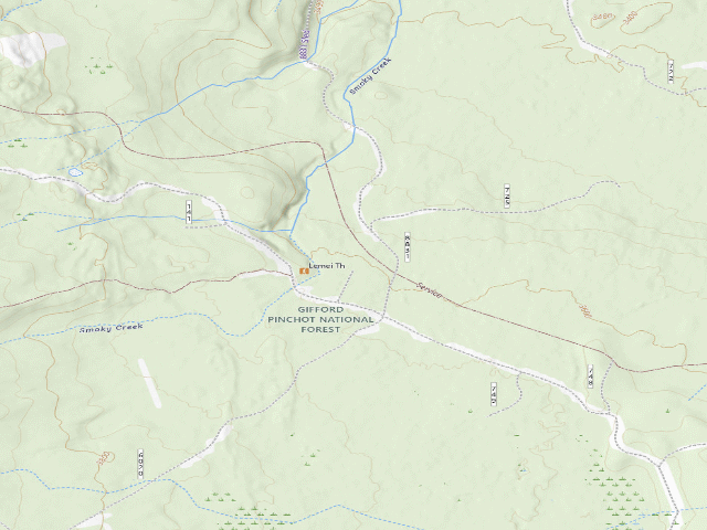 USGS topographic map of Mountain View Rec. Club