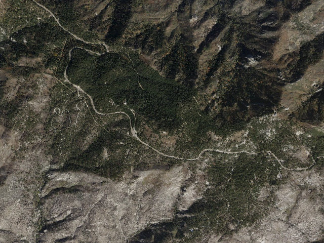 Aerial image of Mt. Bigelow Dispersed Camping