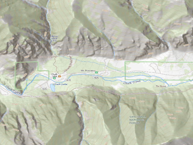 USGS topographic map of Mt. Princeton