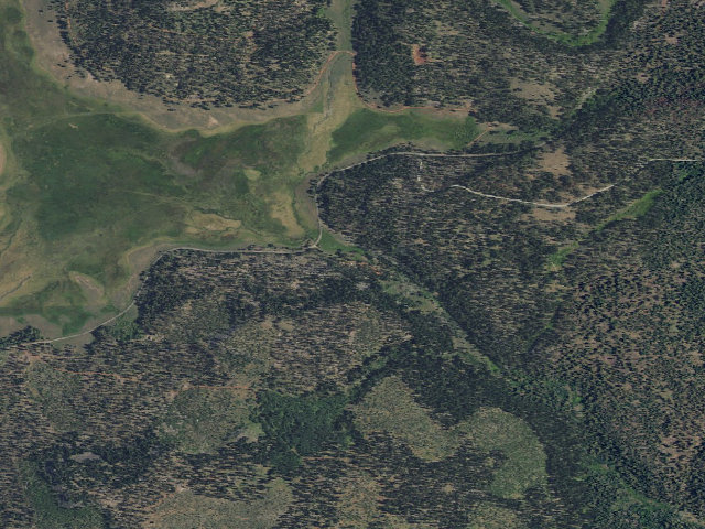Aerial image of Mud Creek Campground