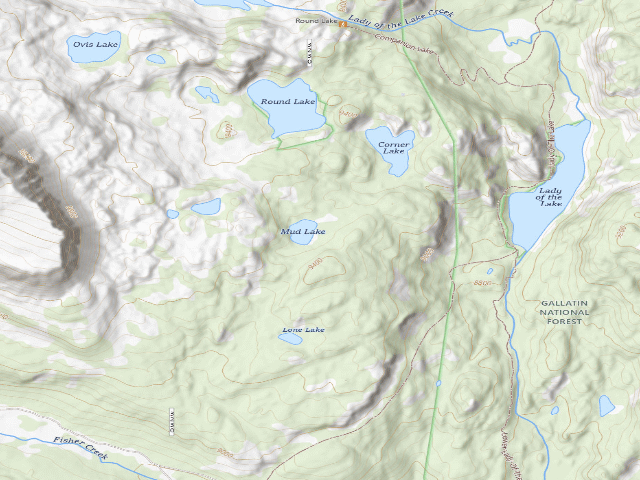USGS topographic map of Mud Lake-001