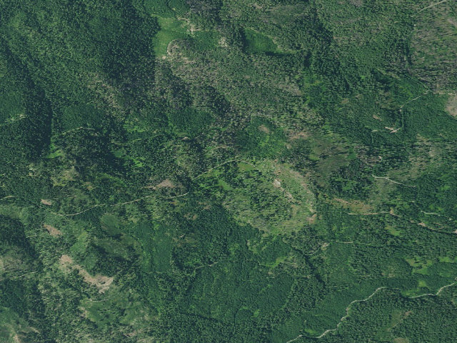 Aerial image of Mud Lake Shelter