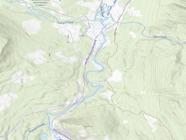 USGS topographic map of Mud Pit