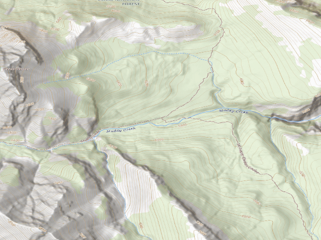USGS topographic map of Muddy Creek 001
