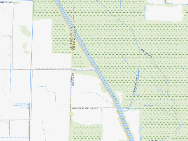 USGS topographic map of Mulberry Access Camping Area #2