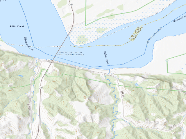 USGS topographic map of Mulberry Bend WMA