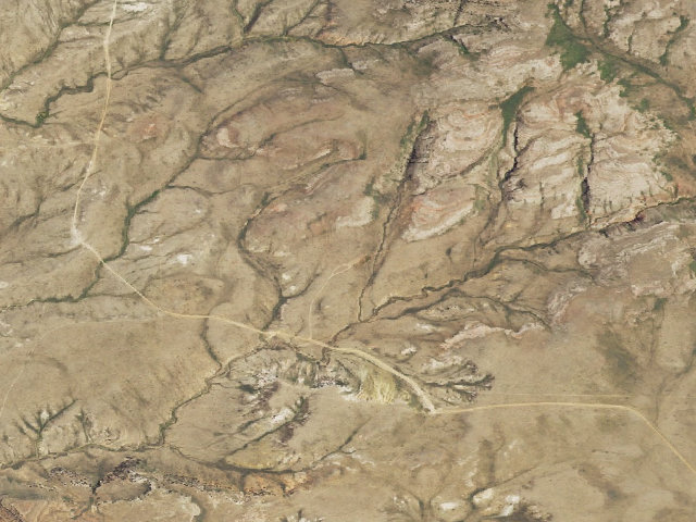 Aerial image of Mule Creek Ranch WHMA Campground