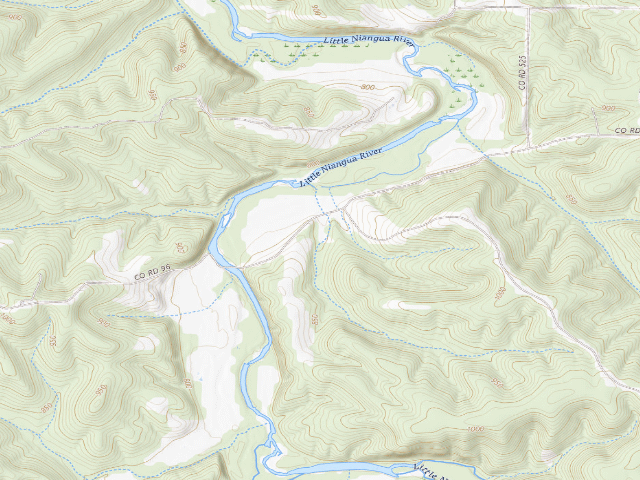 USGS topographic map of Mule Shoe Conservation Area