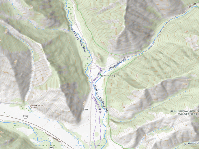 USGS topographic map of Murdock Cg