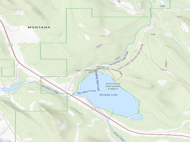USGS topographic map of Murphy Lake