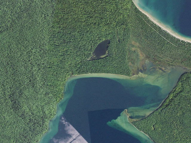Aerial image of Murray Bay Group Site