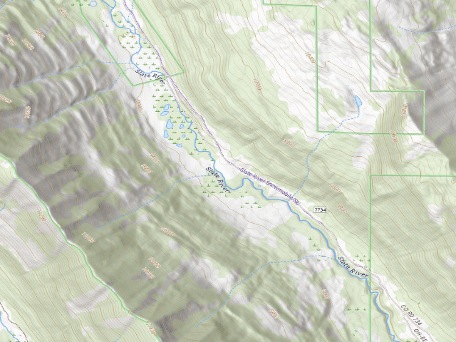 USGS topographic map of Musicians Camp Designated Camping Area