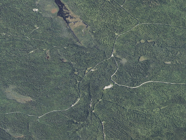 Aerial image of Musquash Field (Nahmakanta Public Land)