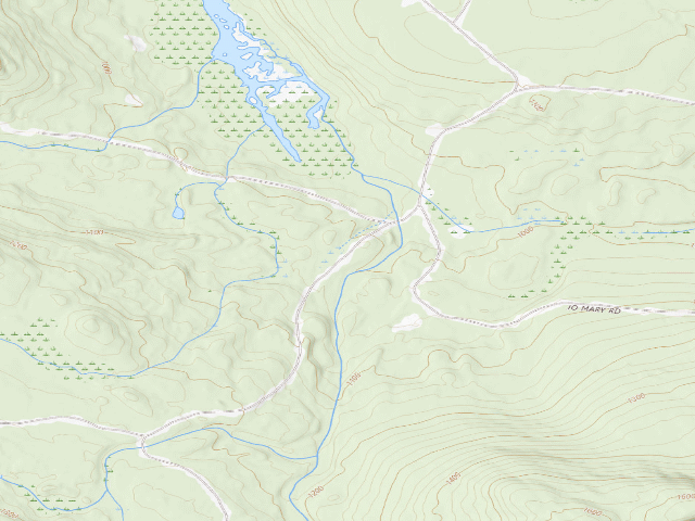 USGS topographic map of Musquash Field (Nahmakanta Public Land)