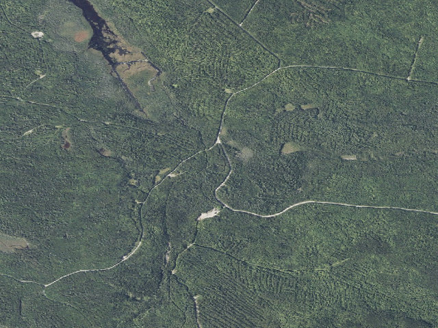 Aerial image of Musquash Stream (Nahmakanta Public Land)