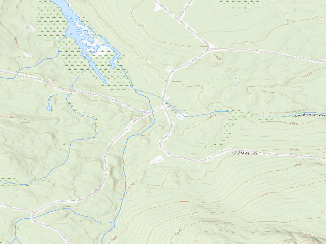 USGS topographic map of Musquash Stream (Nahmakanta Public Land)