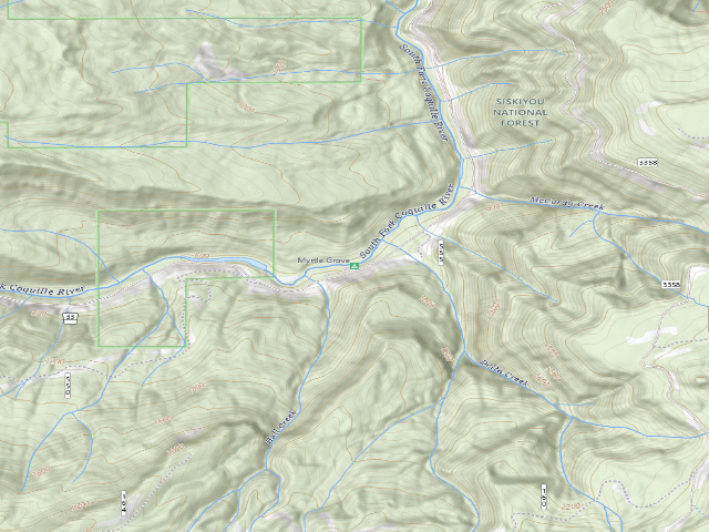 USGS topographic map of Myrtle Grove