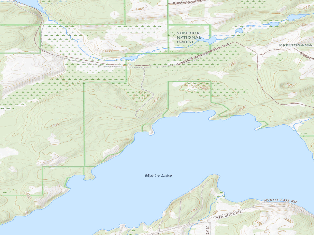 USGS topographic map of Myrtle Lake Site 10