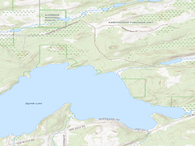 USGS topographic map of Myrtle Lake Site 5