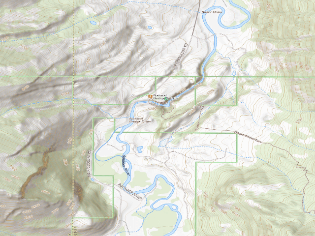 USGS topographic map of N Bridge