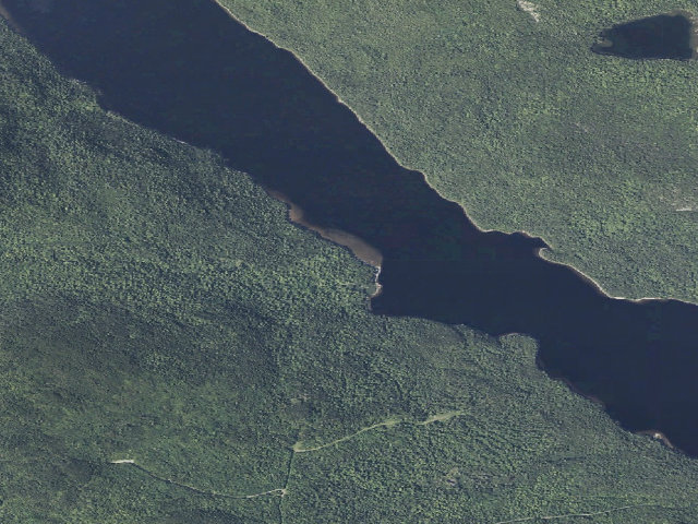 Aerial image of Nahmakanta Lake - West Side (Nahmakanta Public Land)