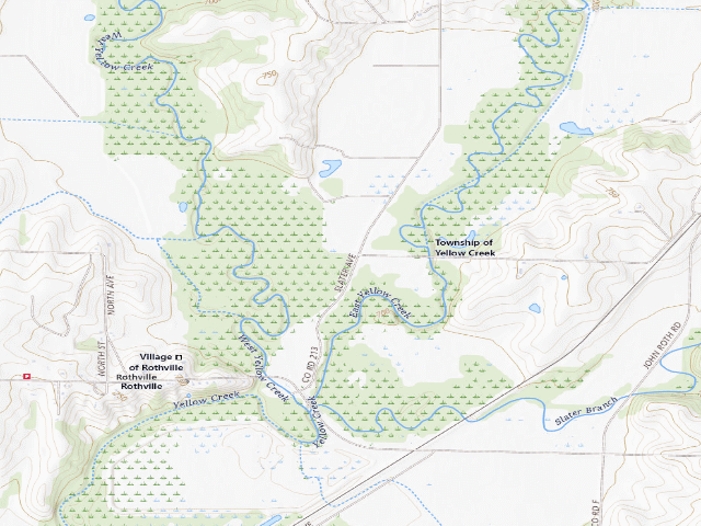 USGS topographic map of Nannie B. Floyd Memorial Conservation Area