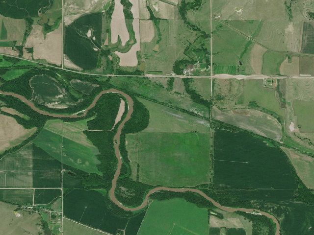 Aerial image of Narrows WMA