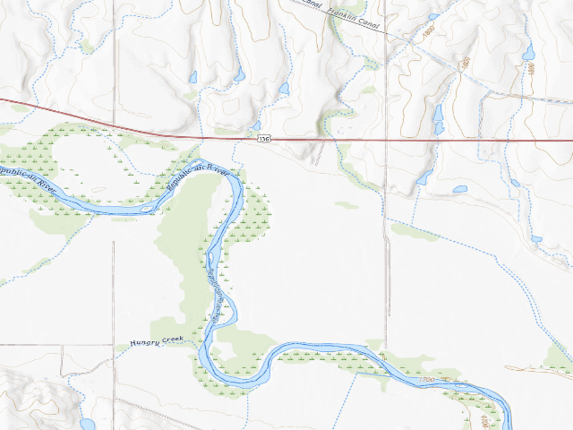 USGS topographic map of Narrows WMA