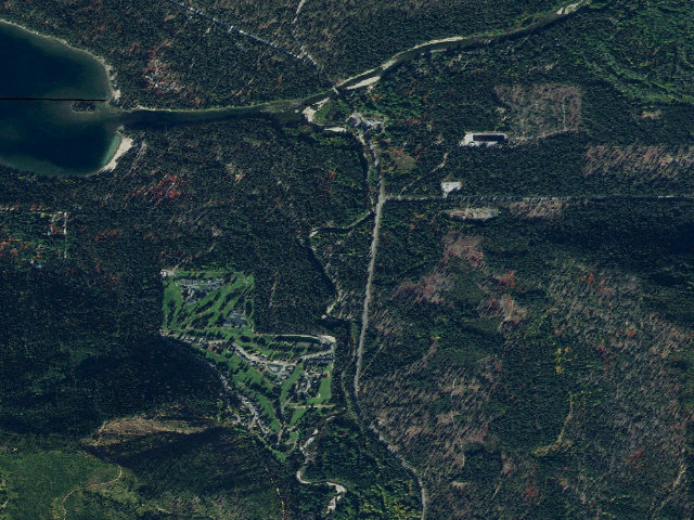 Aerial image of Nason Creek