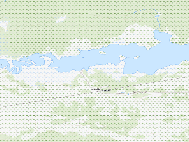 USGS topographic map of Natalie State Forest Campground