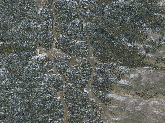 Aerial image of National Forest Free Camping