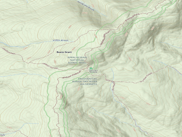 USGS topographic map of Nauman Tentsite