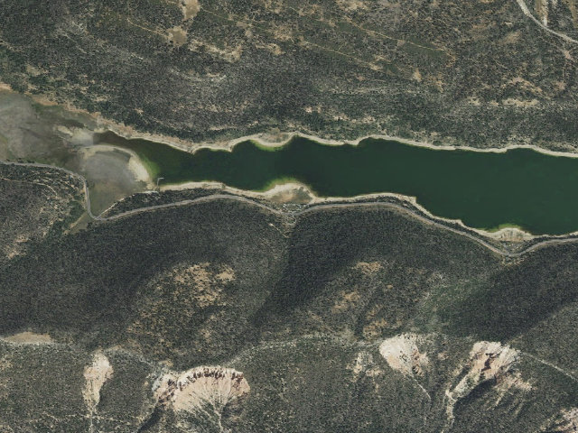 Aerial image of Navajo Lake Campground