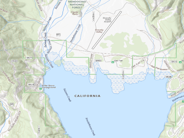 USGS topographic map of Navy Camp